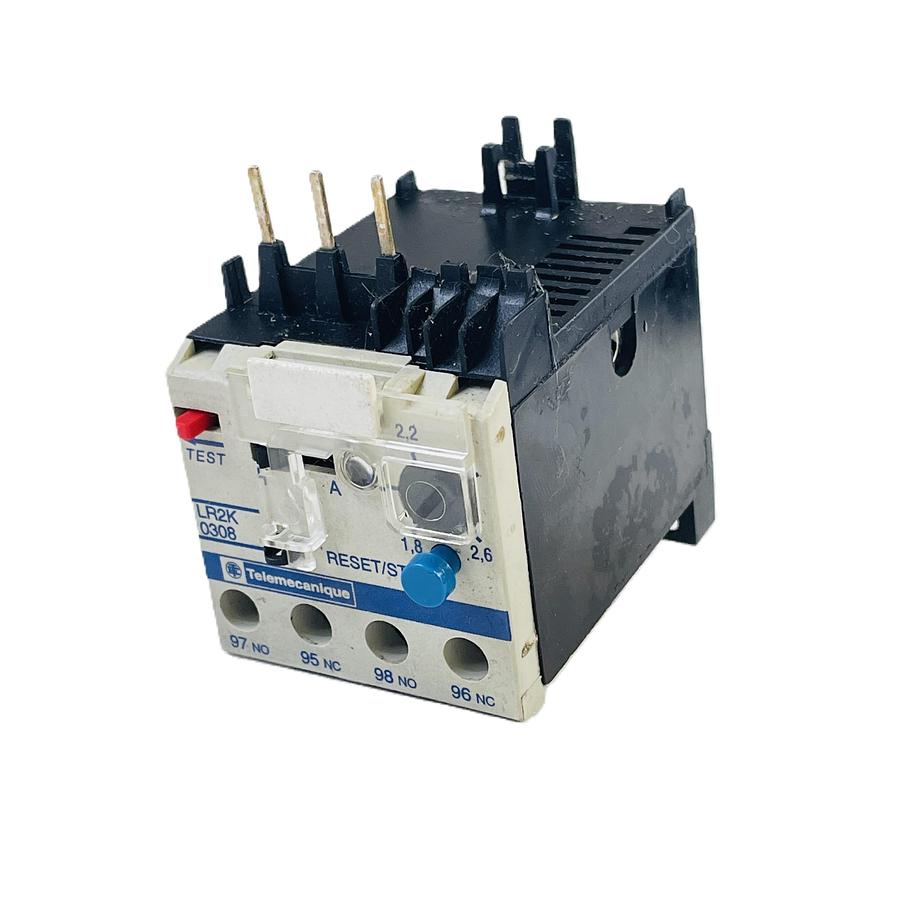 Refurbished TELEMECANIQUE LR2K 0308 OVERLOAD RELAY 1.8-2.6A 690V CLASS 10