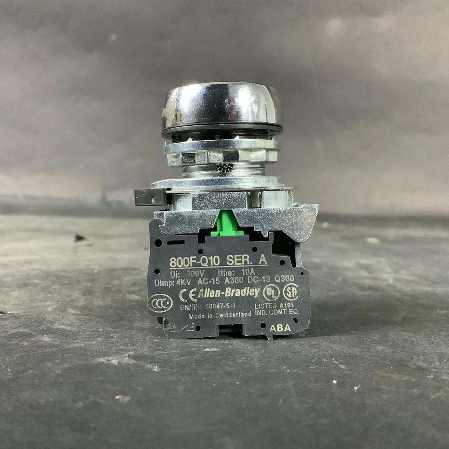 Used ALLEN BRADLEY 800F-Q10 SERIES A BLUE PUSHBUTTON ($25 OBO)