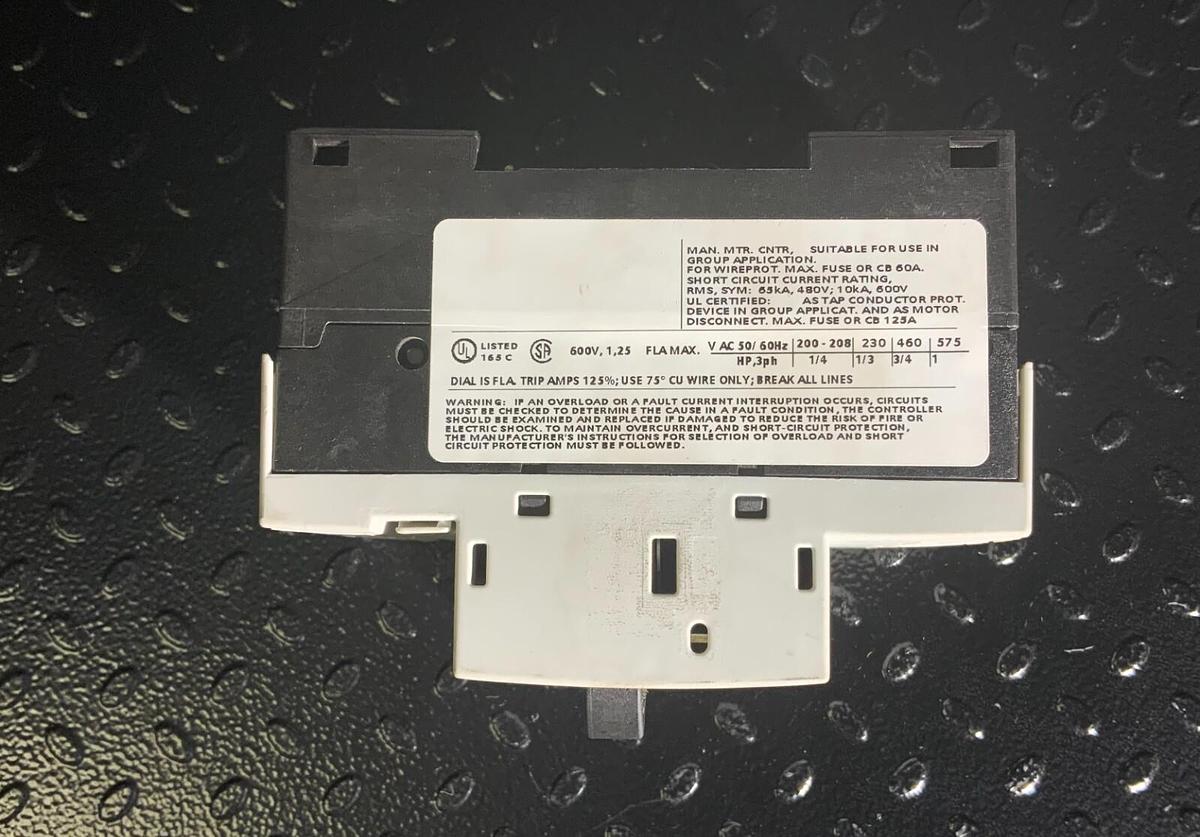 Used SIEMENS 3RV1011-0KA20 ($89.99 OBO)