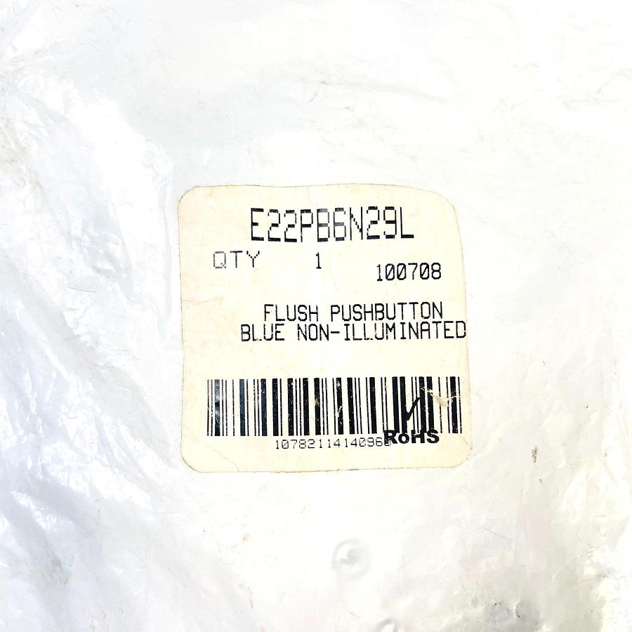 CUTLER HAMMER E22PB6N29L FLUSH BLUE RESET PUSHBUTTON NON-ILLUMINATED NEW SEALED