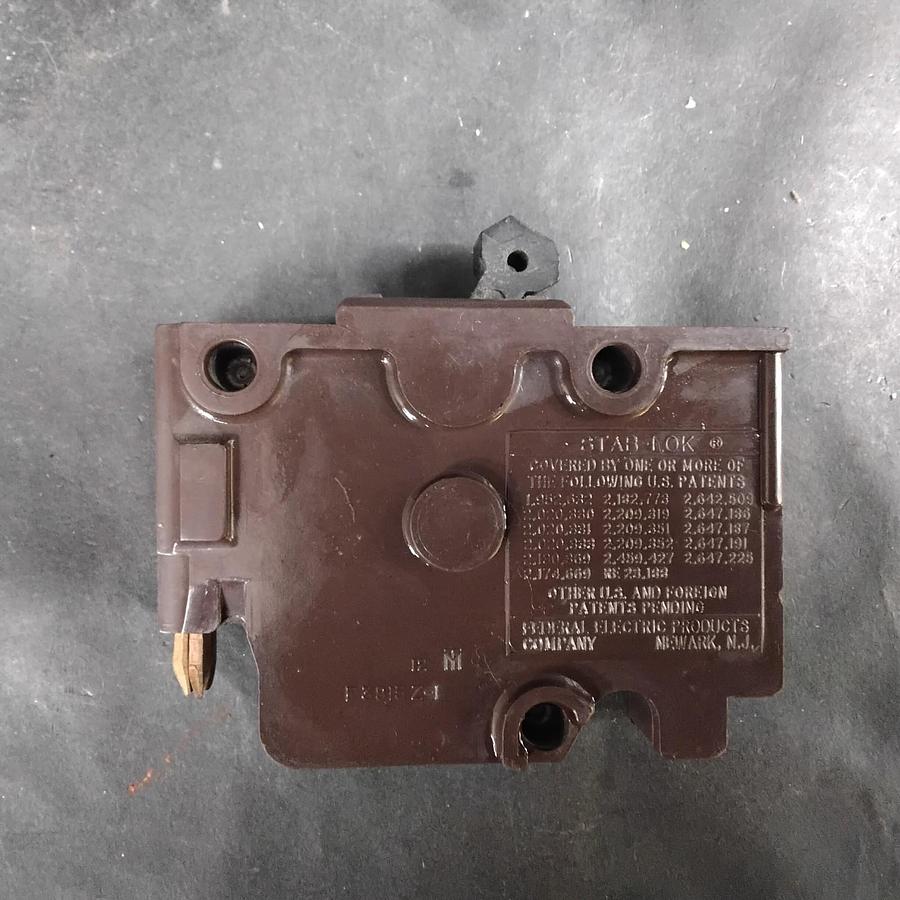 Used FEDERAL PACIFIC F 3815Z-1 STABLOK CIRCUIT BREAKER ($14 OBO)