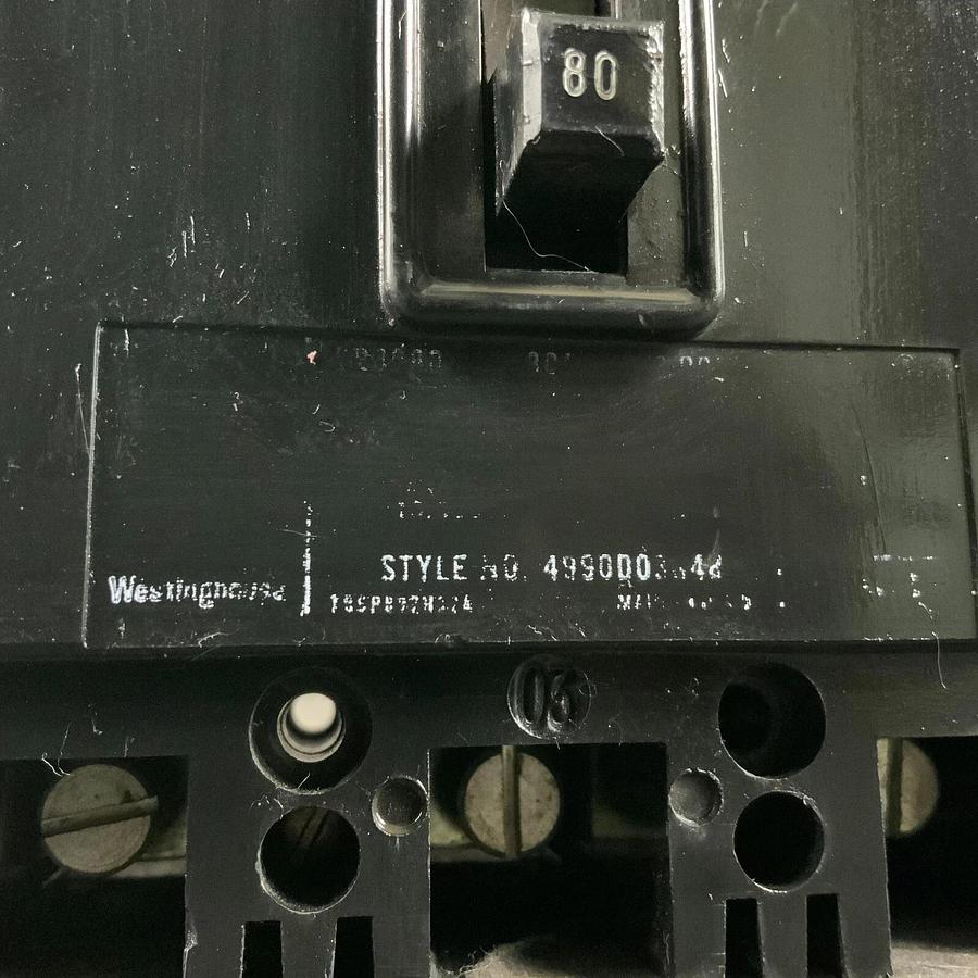Used WESTINGHOUSE EB3080 CIRCUIT BREAKER ($35 OBO)