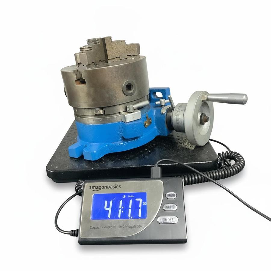 Used YUASA 550-046 6" ROTARY TABLE WITH 3 JAW CHUCK T TOOL PRECISION | EXCELLENT |