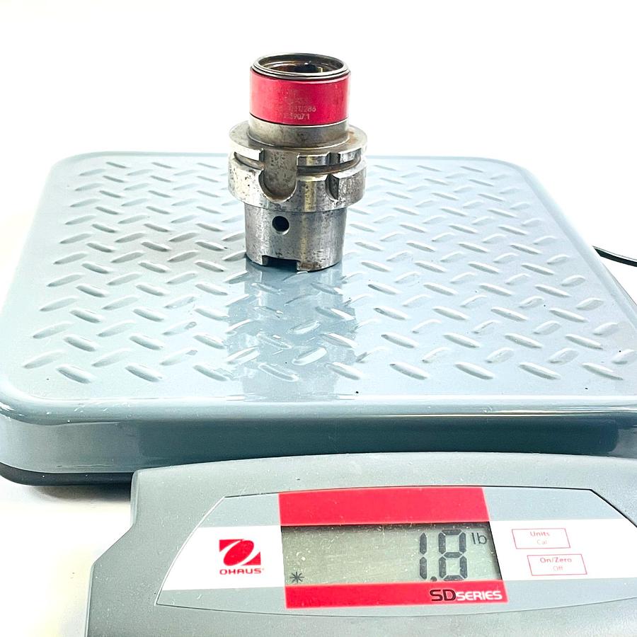 Used EMUGE SOFTSYNCHRO HSK-A63 DIN 69893 CNC SYNCHRONIZED TAPPING TAP HOLDER