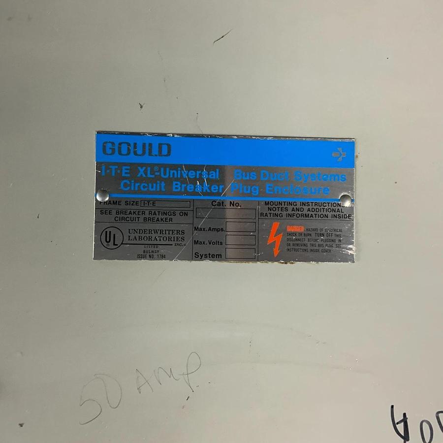 Used GOULD ITE XL 50 AMP CIRCUIT BREAKER PLUG ($275 OBO)