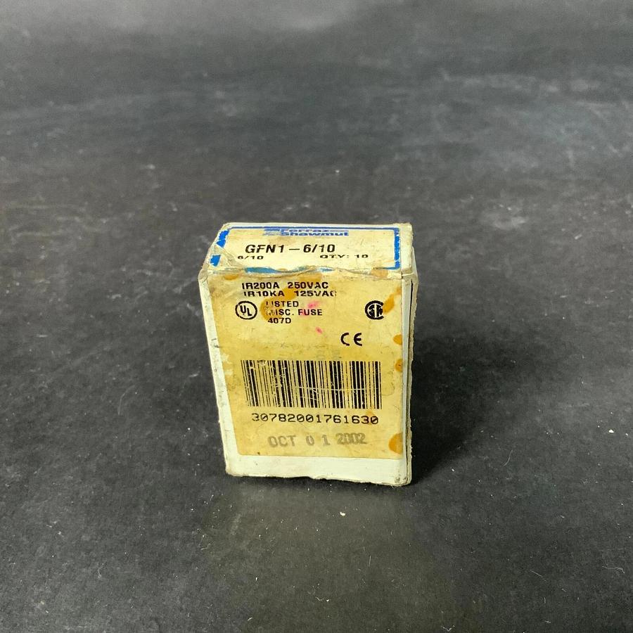 FERRAZ SHAWMUT GFN1-6/10 - BOX OF 10 ($34 OBO)