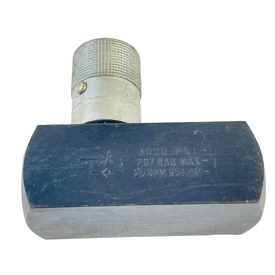 Used PARKER F1200S-11MJ COLORFLOW HYDRAULIC FLOW CONTROL VALVE 3/4 NPT 3000 PSI