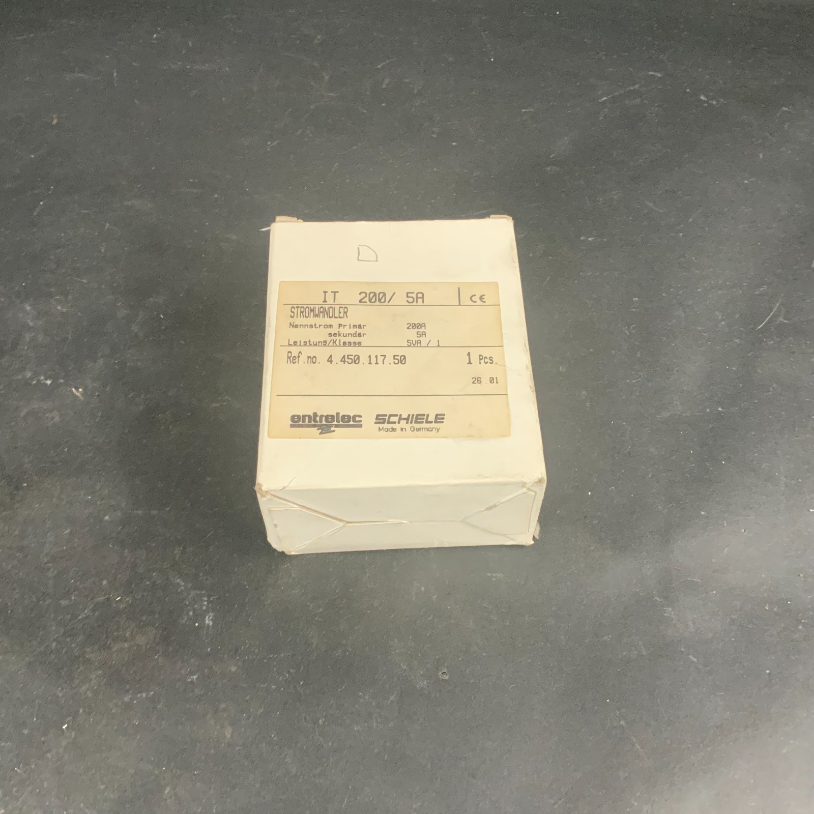 Used ENTRELEC SCHIELE PSA 113 200/5A CURRENT TRANSFORMER REF.4.450.117.50 ($30 OBO)