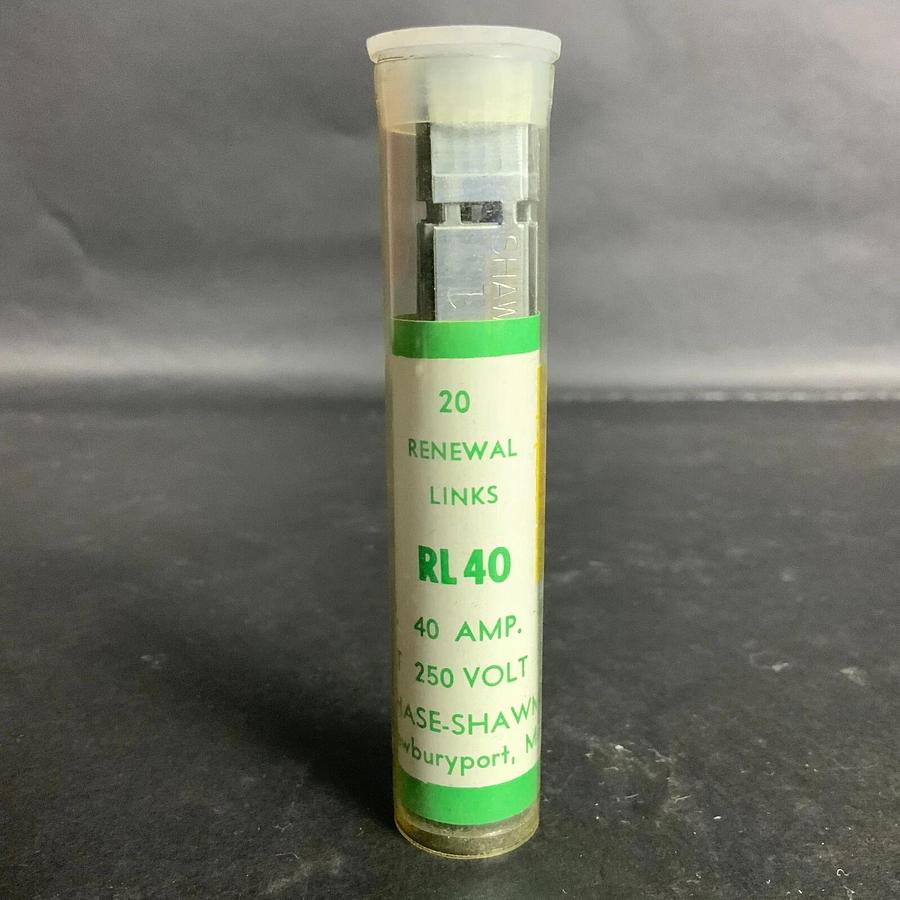 Used FERRAZ SHAWMUT RL40 RENEWAL FUSE LINKS - PACK OF 20 ($14 OBO)