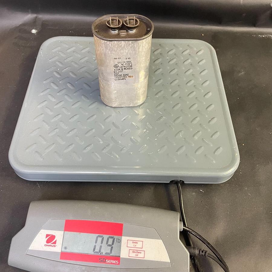 Used GENERAL ELECTRIC 61L1227 DIELEKTROL CAPACITOR