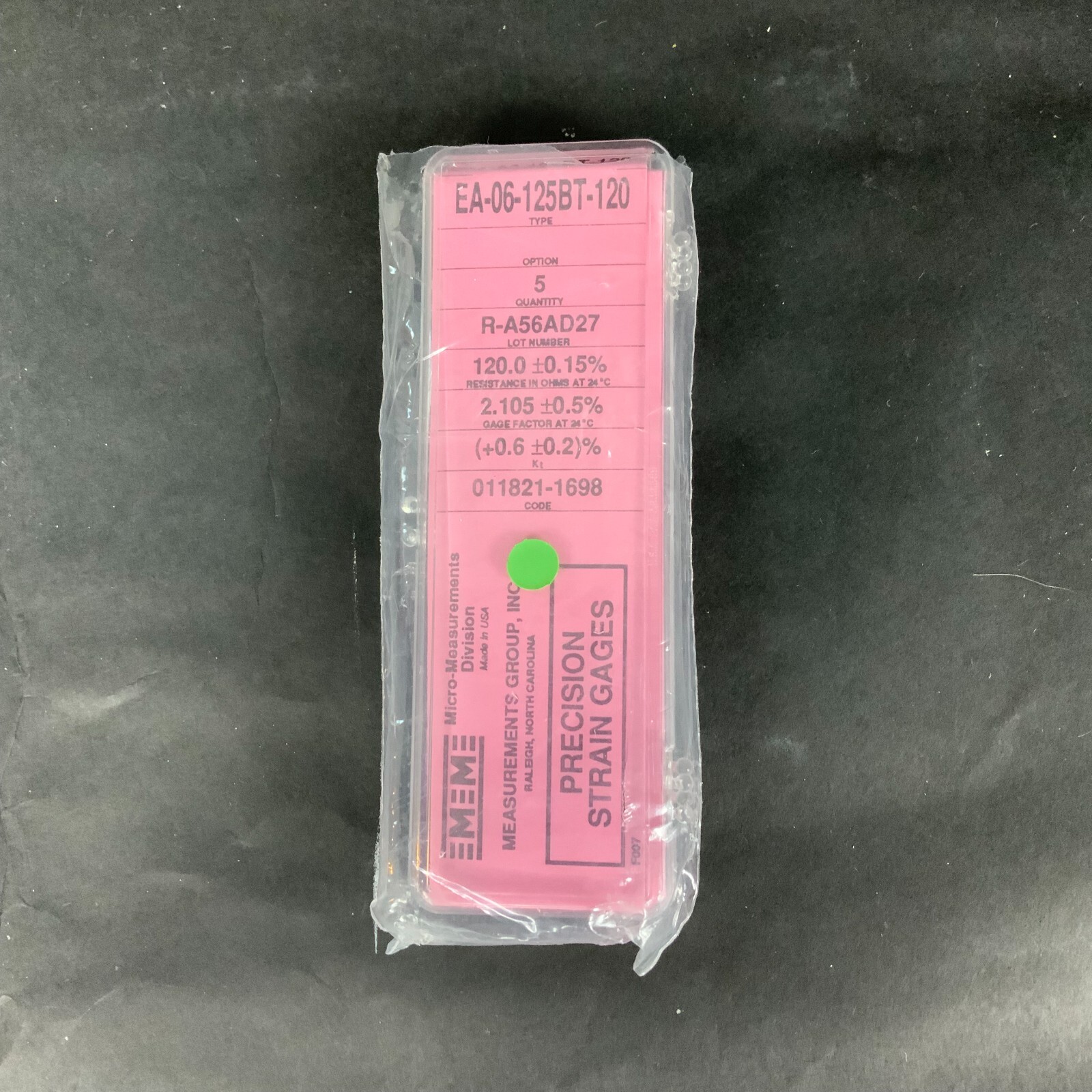 Used MICRO-MEASUREMENTS EA-06-125BT-120 PRECISION STRAIN GAUGE - LOT OF 3 ($15 OBO)