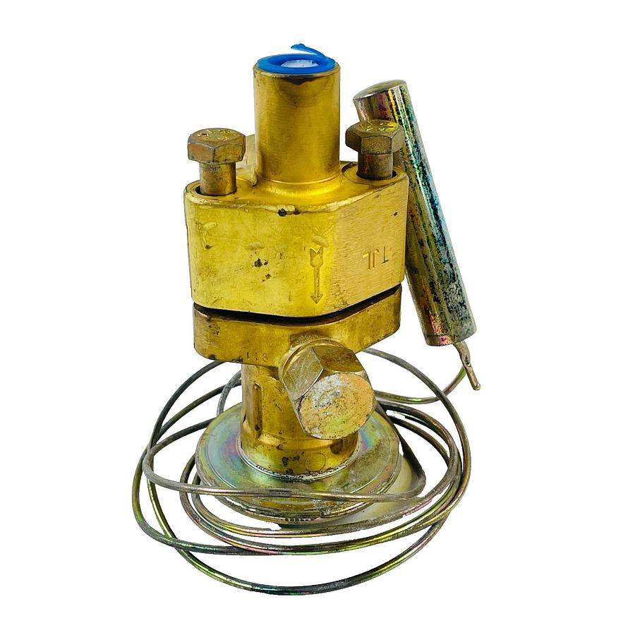 Used ALCO XB-1019-HW-1B R22 THERMOSTATIC EXPANSION VALVE 1 TON 3/8 5/8 HVAC