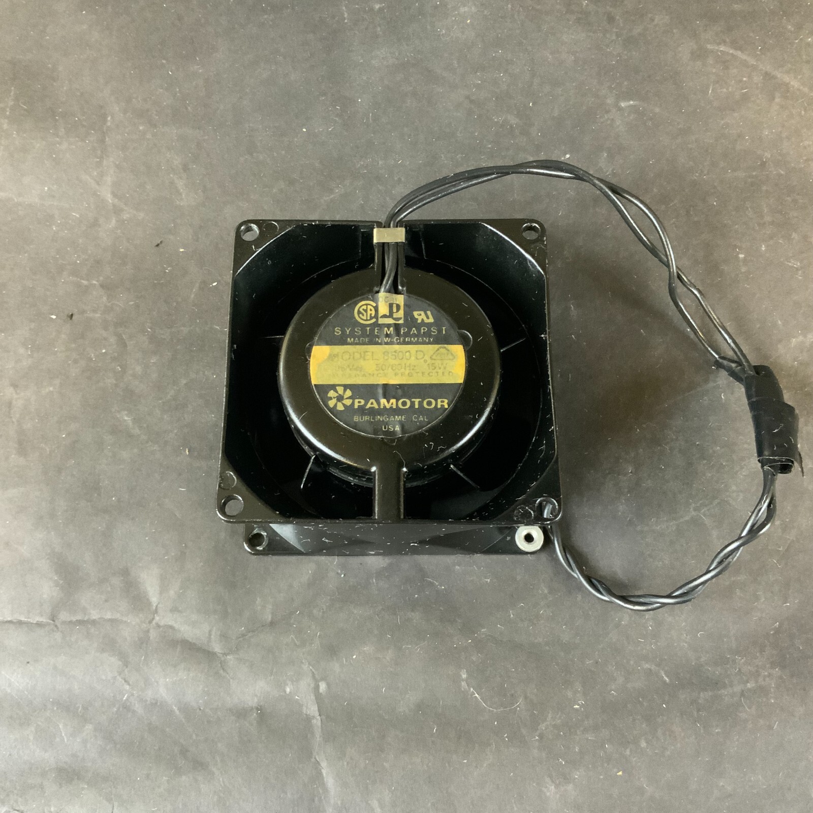 Used PAMOTOR 8500D 15W FAN INDUSTRIAL COOLING FAN VENTILATION ELECTRIC EQUIPMENT