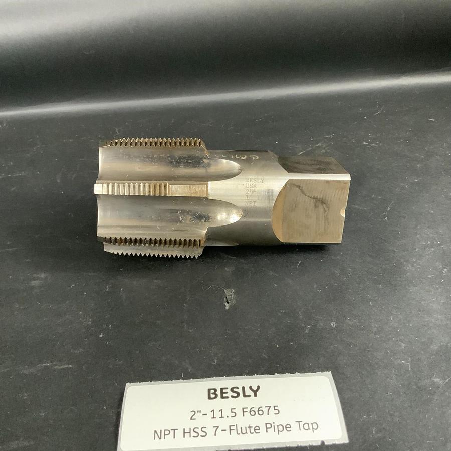 Used BESLY 2”-11.5 F6675 NPT HSS 7-FLUTE PIPE TAP ($120 OBO)