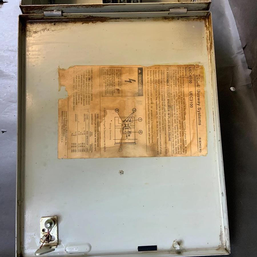 Used SIEMENS ITE UEC 4100 40A BREAKER STYLE BUS PLUG ($500 OBO)