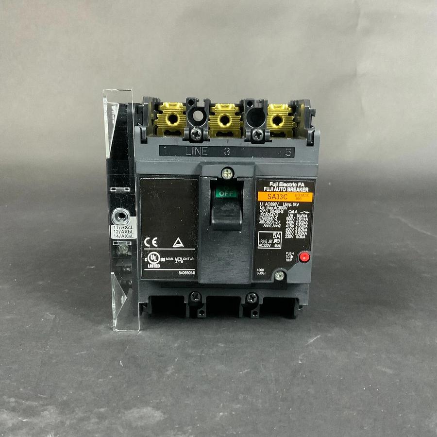 FUJI ELECTRIC SA33C BB3ASC 005 CIRCUIT BREAKER ($120 OBO) - LOT OF 6