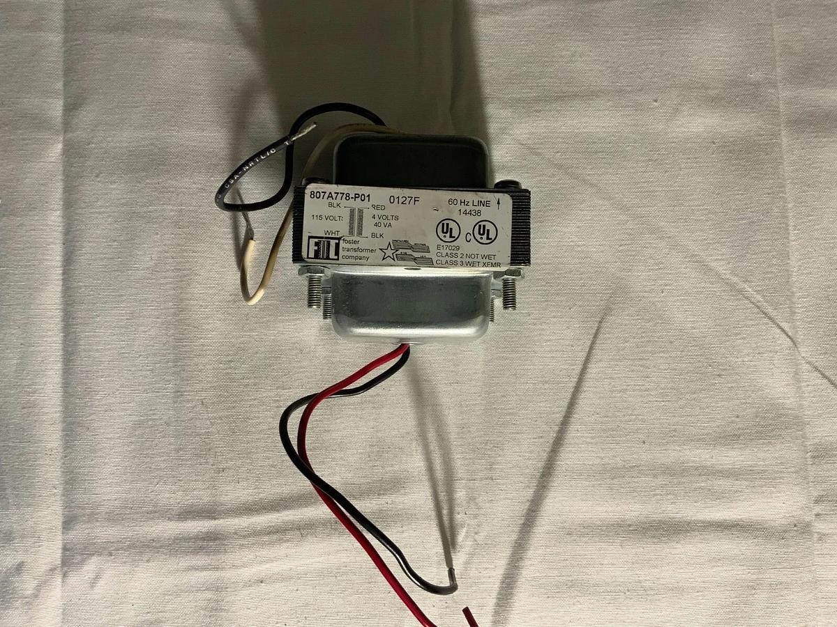 FOSTER TRANSFORMER CLASS 2: 40VA, 200/230V - 24V ($29.99 OBO)