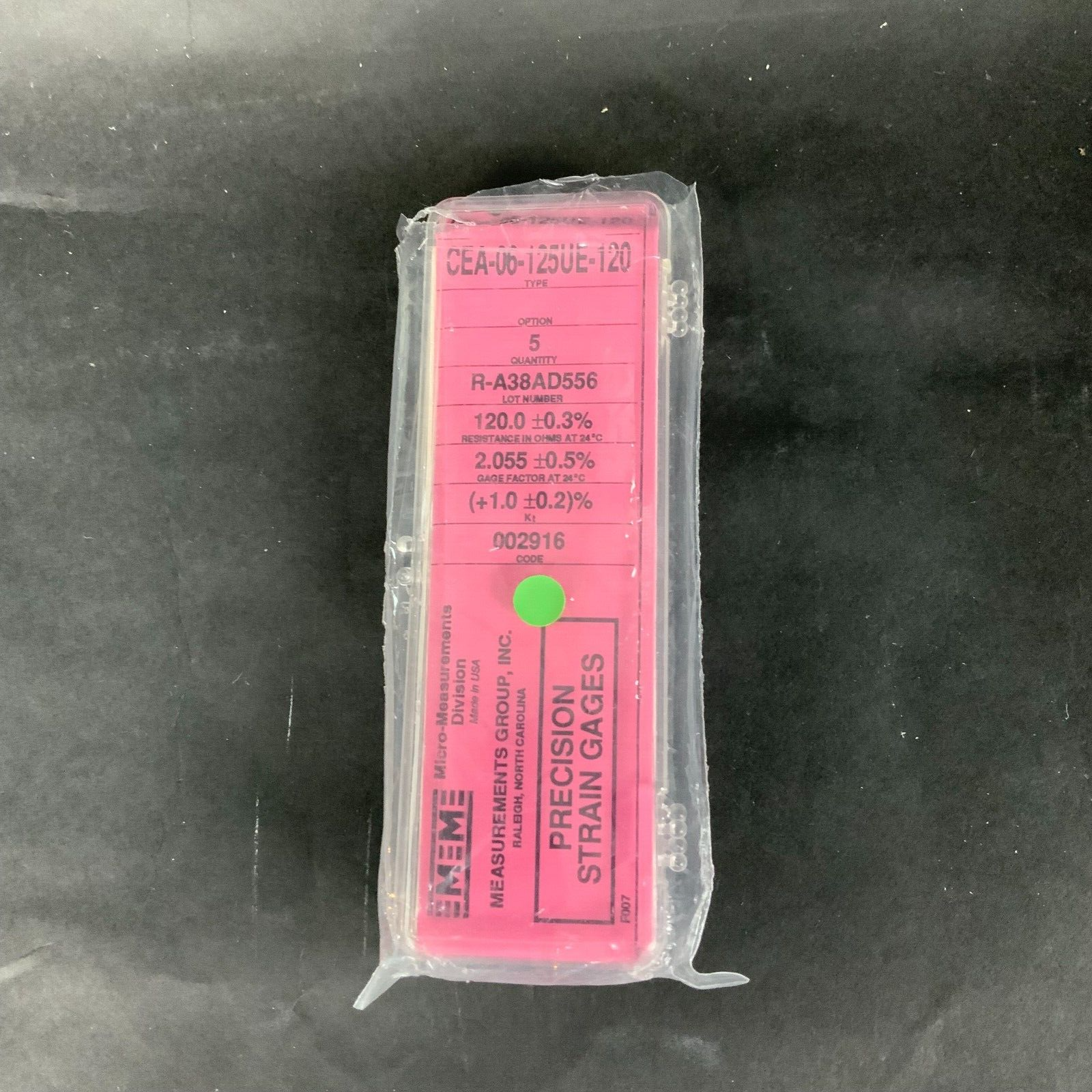 MICRO-MEASUREMENTS CEA-06-125UE-120 PRECISION STRAIN GAUGE - BOX OF 5 ($25 OBO)