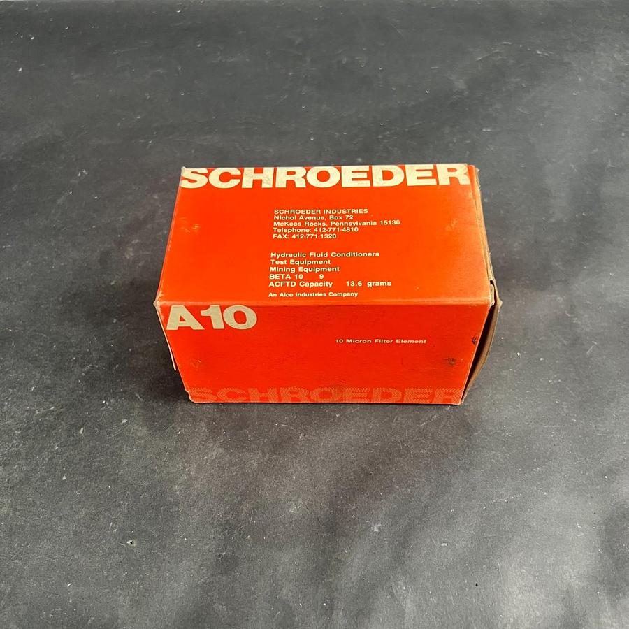 Used SCHROEDER A10 FILTER ELEMENT ($18 OBO)