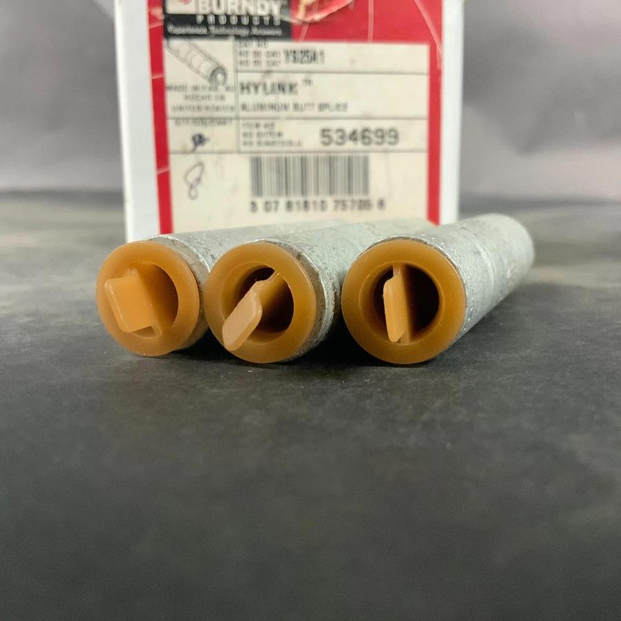 BURNDY YS25A1 HYLINK ALUMINUM BUTT SPLICE - QTY 8 ($45 OBO)