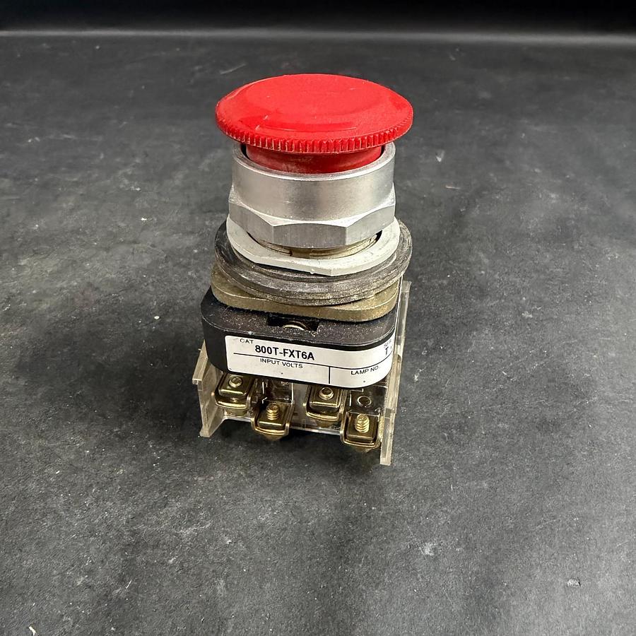 Used ALLEN BRADLEY 800T-FXT6A RED PUSHBUTTON ($35 OBO)