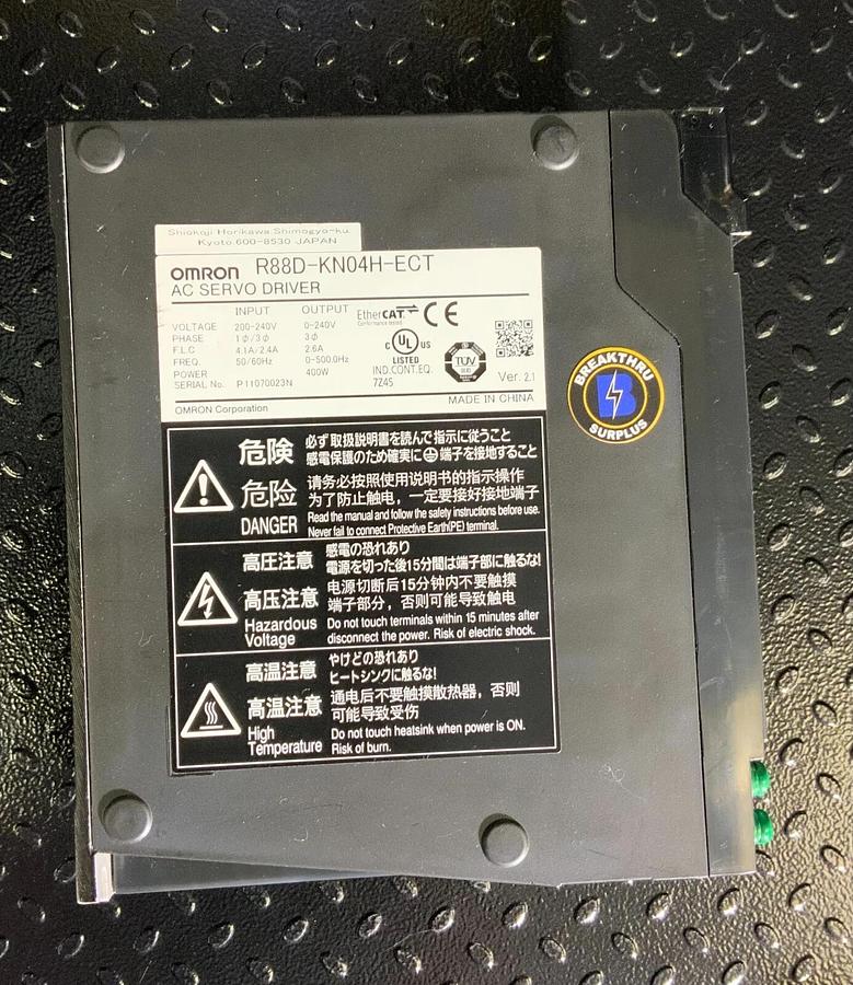 Used OMRON R88D-KN04H-ECT ($99.99/EACH OBO)