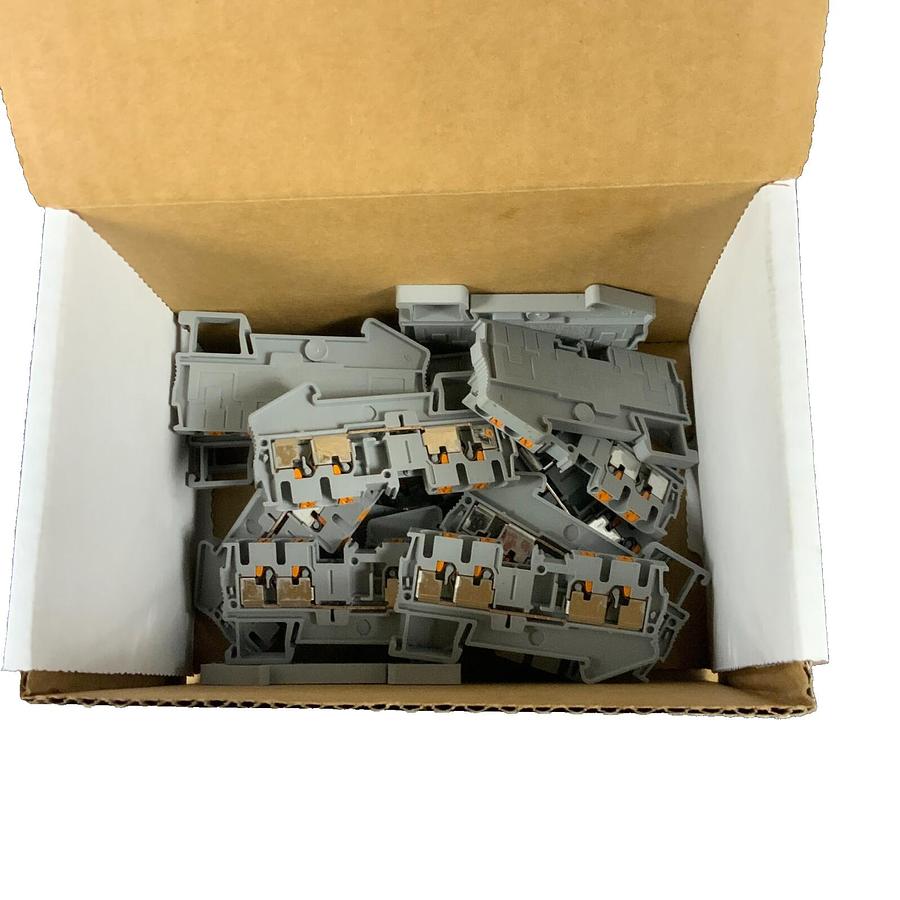 Used LOT OF 20 PHOENIX CONTACT PIT 2.5-QUATTRO TERMINAL BLOCK 4 WIRE | REFURBISHED