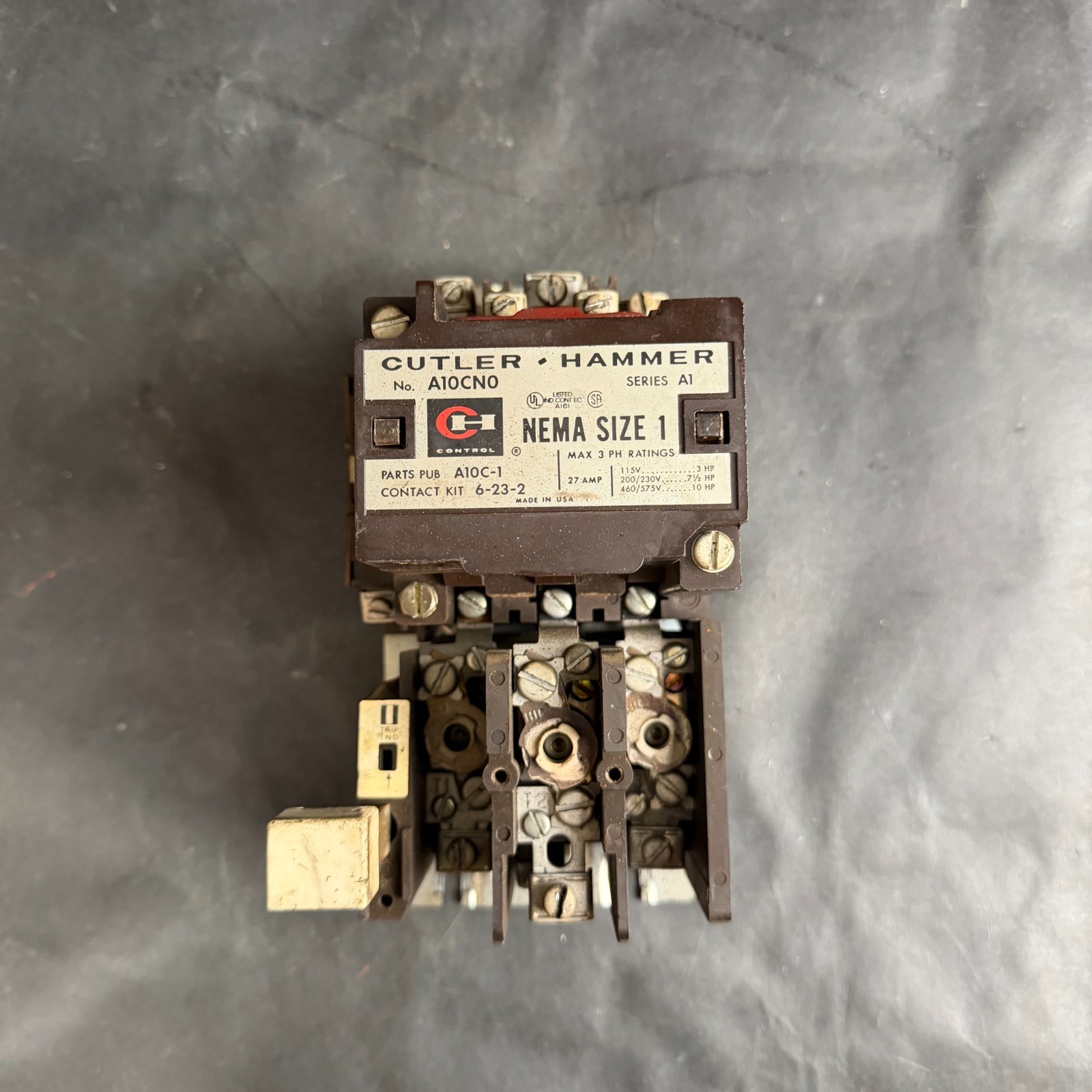 Used CUTLER HAMMER A10CN0 MOTOR STARTER ($40 OBO)