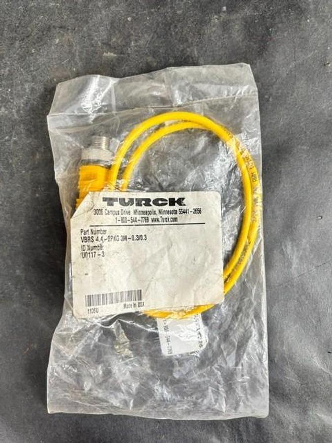 Used TURCK VBRS 4.4-2PKG 3M-0.3/0.3 CORDSET