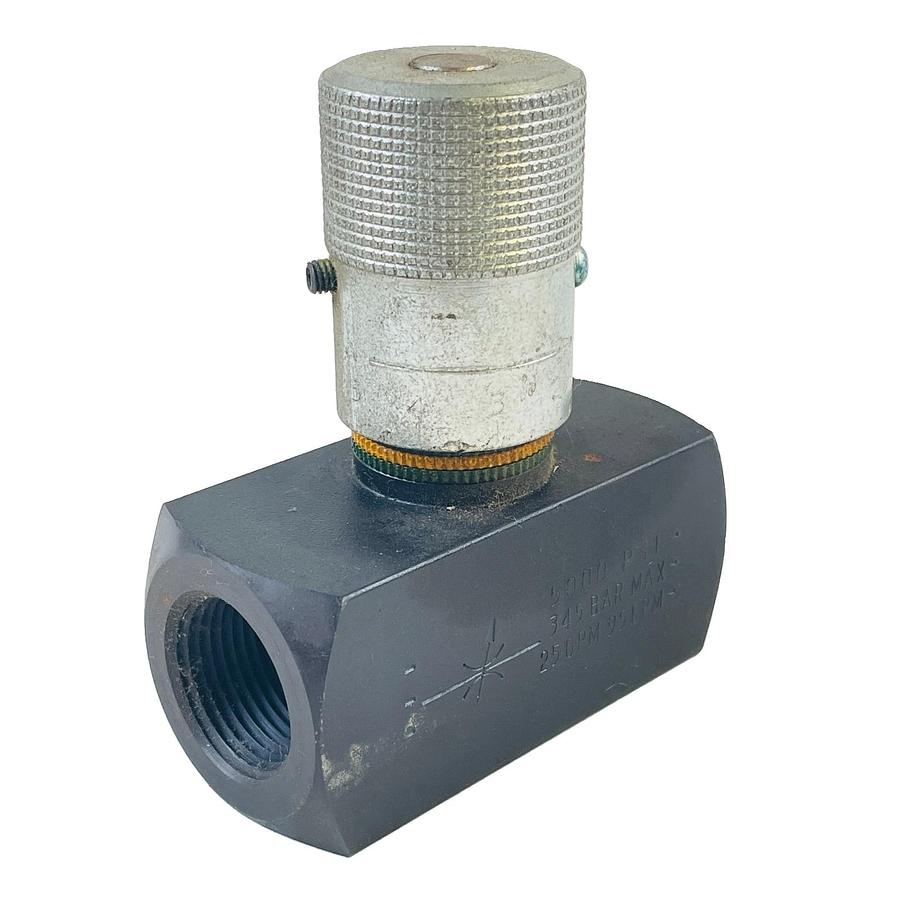 Used PARKER N1200S-11GJ COLORFLOW HYDRAULIC NEEDLE VALVE 3/4 NPT 5000 PSI 25 GPM