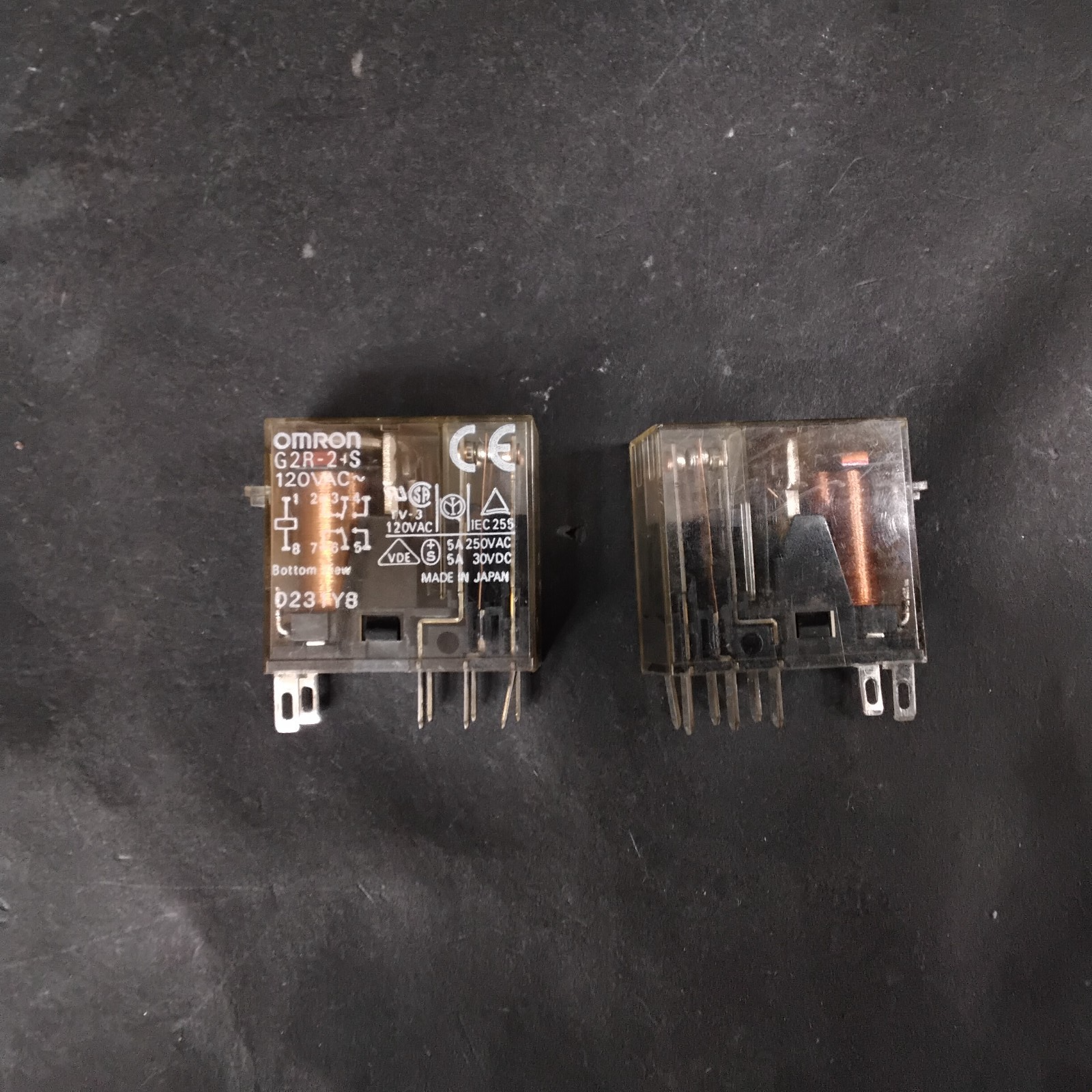 Used OMRON G2R-2-S RELAYS - GROUP OF 2 ($11 OBO)