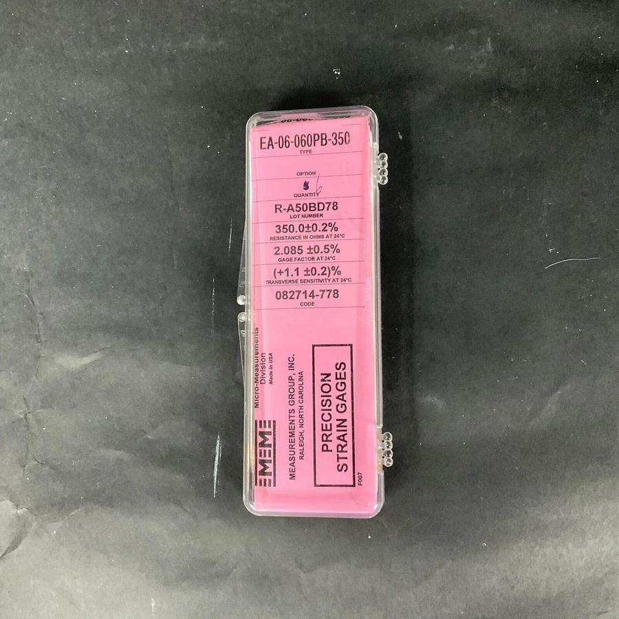 MICRO-MEASUREMENTS EA-06-060PB-350 PRECISION STRAIN GAUGE - BOX OF 5 ($25 OBO)
