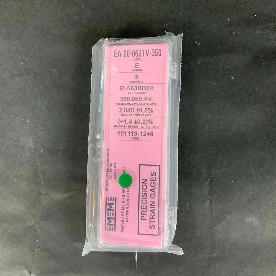MICRO-MEASUREMENTS EA-06-062TV-350 PRECISION STRAIN GAUGE - BOX OF 5 ($25 OBO)