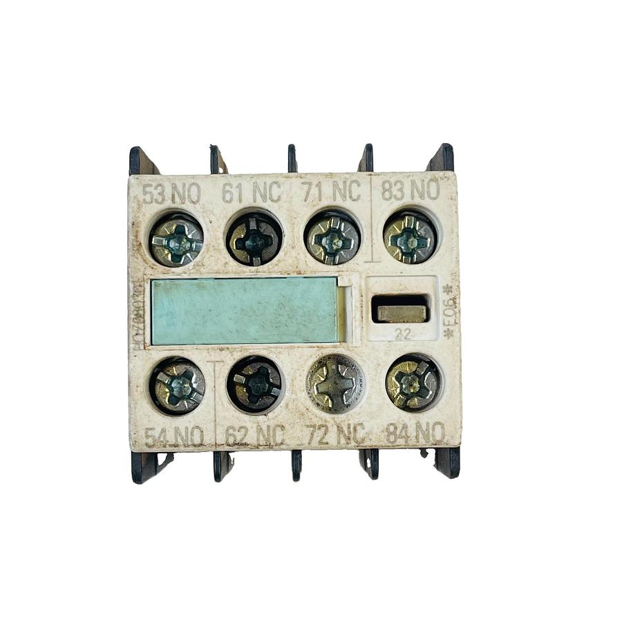 Used SIEMENS 3RH1911-1FA22 AUXILIARY CONTACT BLOCK 2NO 2NC SCREW TERMINAL SIRIUS