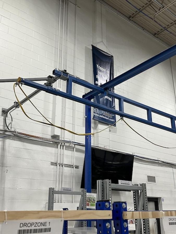 Used Bridge Crane-Gorbel 250LB CAP - 27'-6"L x 20'-7"W x 12'-4 1/2"H (Ready to Ship!)