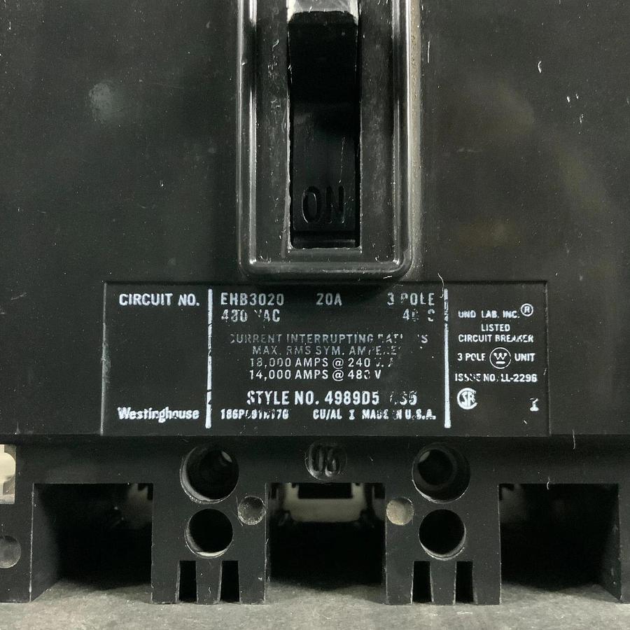 Used WESTINGHOUSE EHB3020 CIRCUIT BREAKER ($30 OBO)