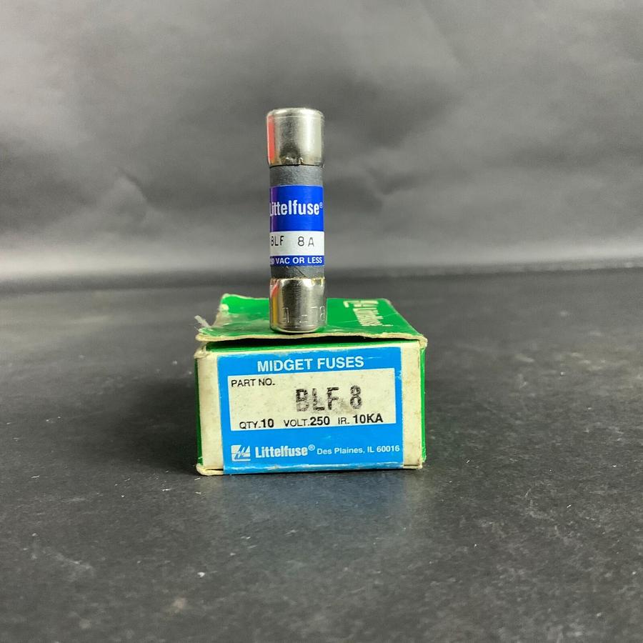 LITTELFUSE BLF-8A FAST ACTING FUSE - BOX OF 10 ($50 OBO)
