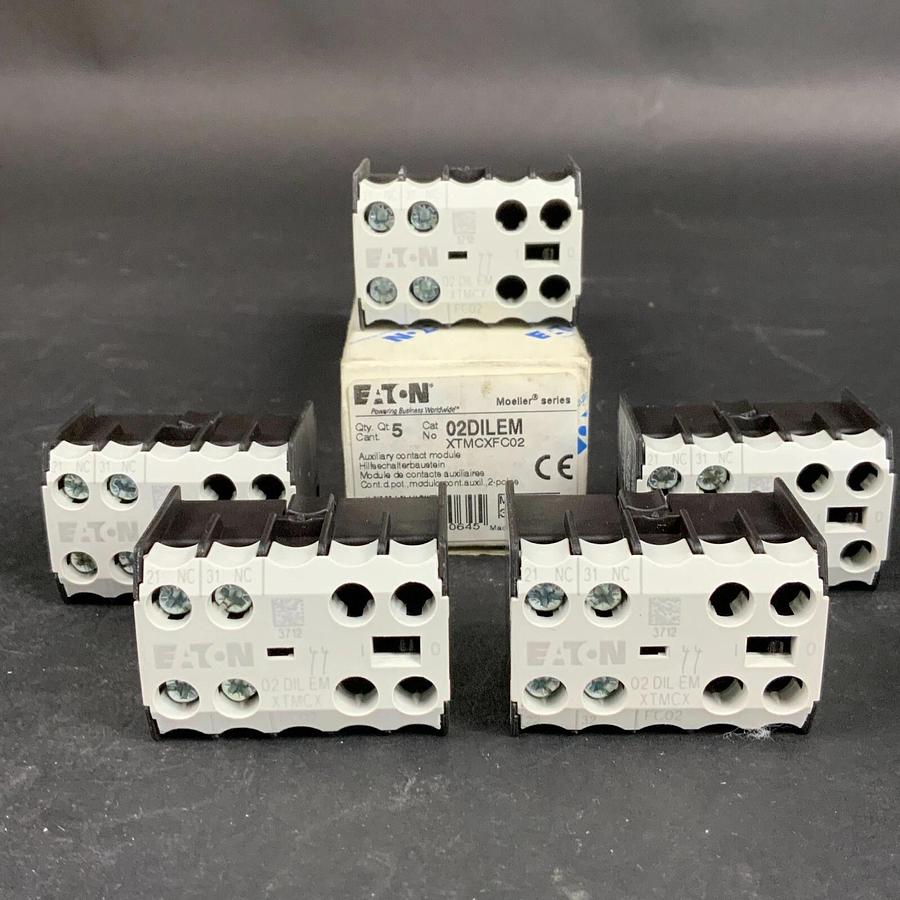 Used EATON 02DILEM AUXILLARY CONTACT - NEW IN BOX - SET OF 5 ($35 OBO)