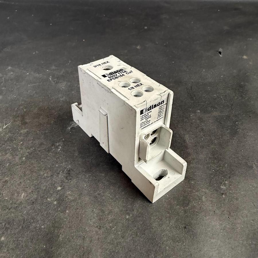 Used EDISON EPDB104 DISTRIBUTION BLOCK