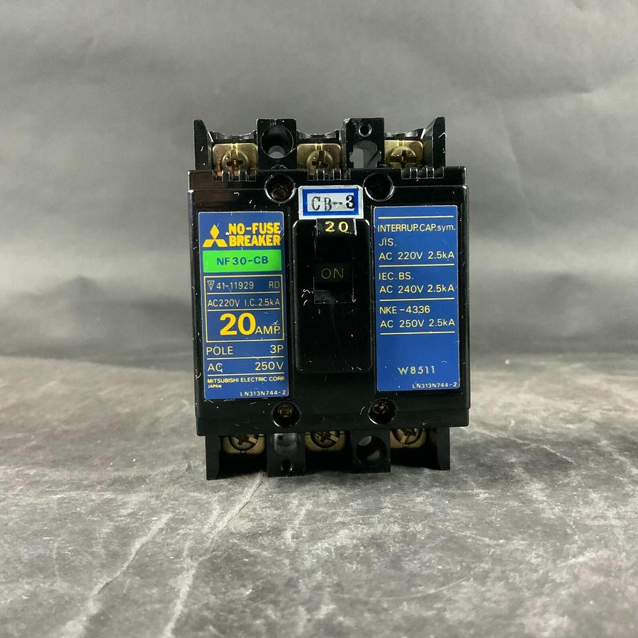 Used MITSUBISHI NF30-CB 20A NO-FUSE BREAKER ($15 OBO)