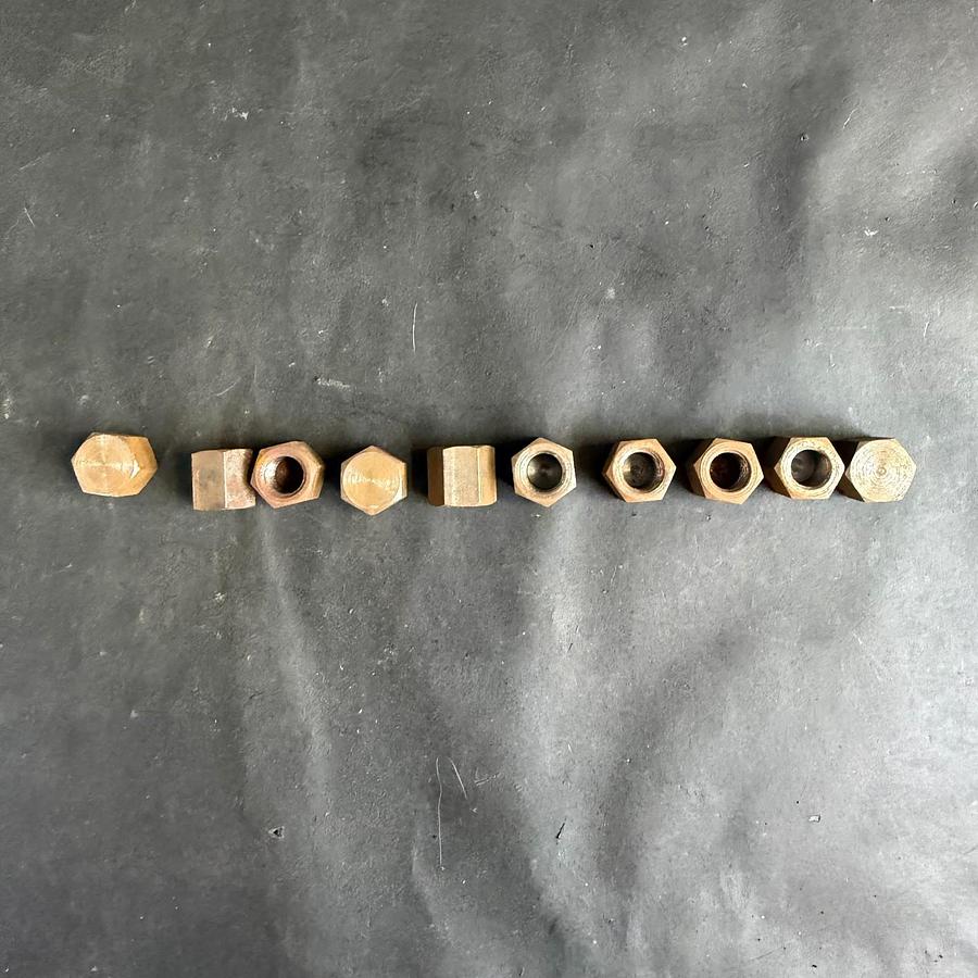 Used MSC 1/8” BLK END CAP - SET OF 10