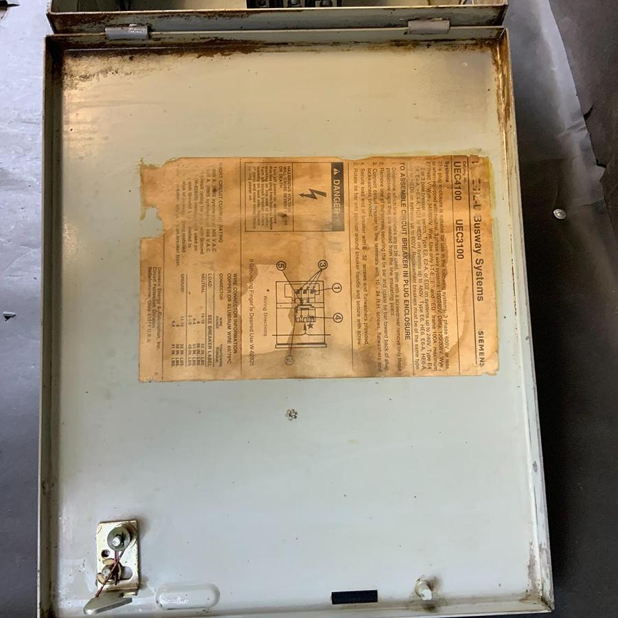 Used SIEMENS ITE UEC 4100 40A BREAKER STYLE BUS PLUG ($500 OBO)