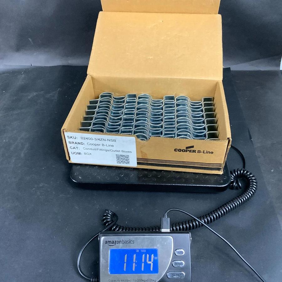 COOPER B-LINE B2400-3/4ZN PIPE STRAP - BOX OF 50 ($150 OBO)