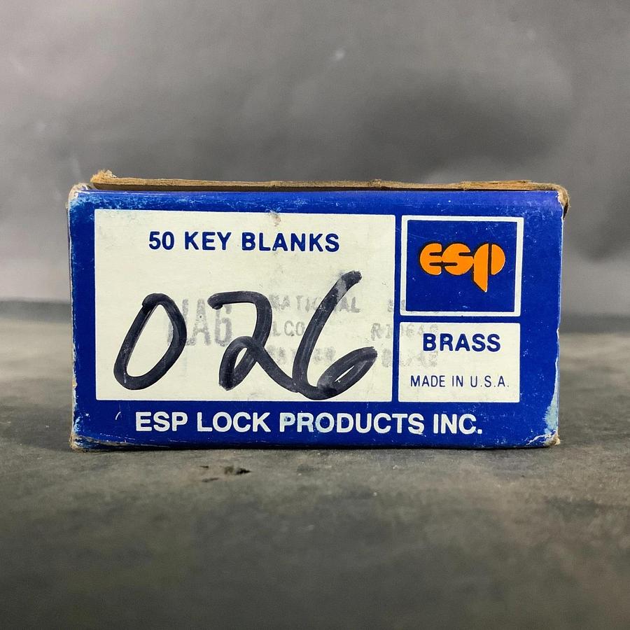 ESP BRASS KEY BLANKS - QTY 50 ($30 OBO)