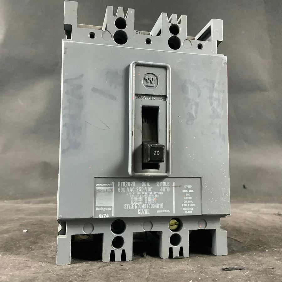 Used WESTINGHOUSE HFB2020 CIRCUIT BREAKER ($30 OBO)