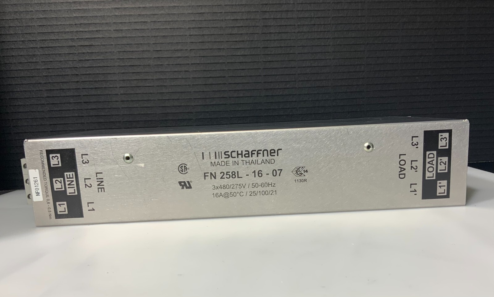 Used SCHAFFNER FN258L-16-07
