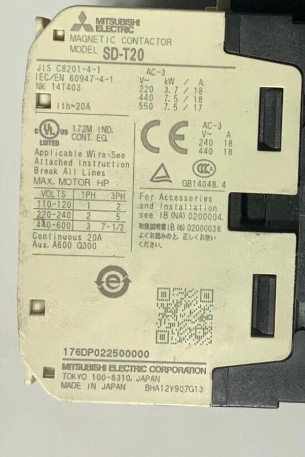 Used MITSUBISHI SD-T20DC24V1A1B ($34.99 OBO)