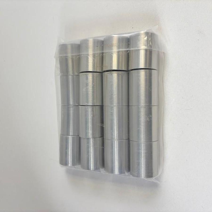 Used 5M-2915 THREADED ALUMINUM SPACERS 16PCS