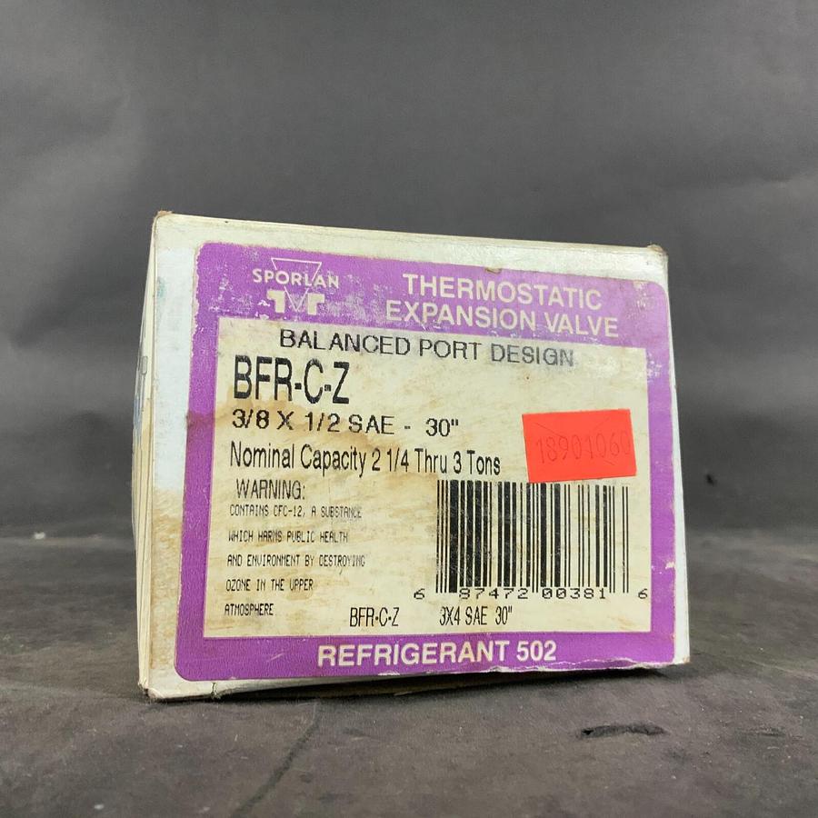 PARKER SPORLAN BFR-C-Z THERMOSTATIC EXPANSION VALVE ($45 OBO)