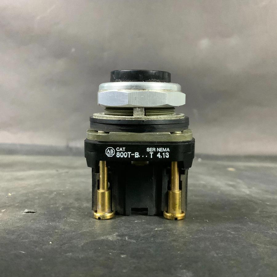 Used ALLEN BRADLEY 800T-B SER T BLACK PUSHBUTTON ($15 OBO)